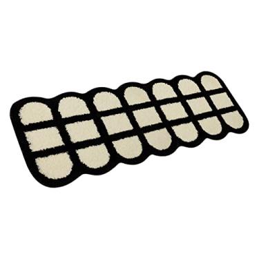 Imagem de Zhjvihx Tapete Corredor, Preto Branco Xadrez Estilo Vintage Tapete Corredor 40x120cm Macio e Confortável para Casa (40x120cm)
