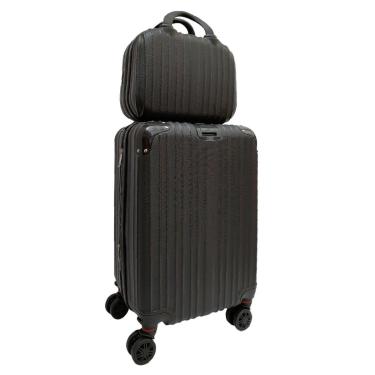 Imagem de MALA DE BORDO + FRASQUEIRA VIAGEM RODINHAS 360° ABS TAM. P-Unissex