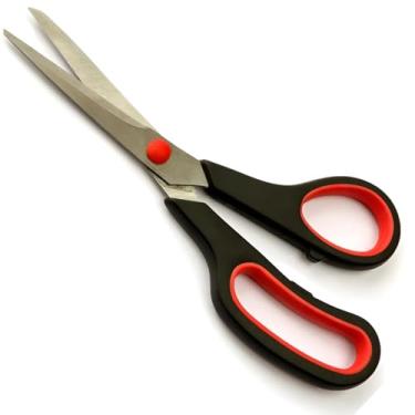 Imagem de Tesoura Multiuso 21cm – Lâmina de Aço Inox, Corte Preciso, Ideal para Escritório, Costura, Artesanato e Uso Doméstico