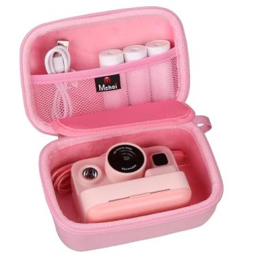 Imagem de Mchoi Capa rígida para DYLANTO/Anchioo/ESOXOFFORE/YTETCN para/WEEFUN/para câmera de impressão instantânea GKTZ, apenas capa, rosa