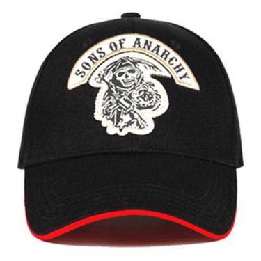 Imagem de Boné de beisebol Sons of Anarchy Anime Snapback Hat - Preto