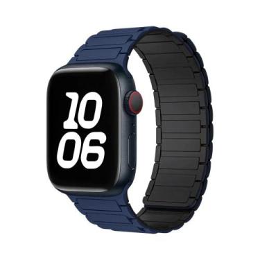Imagem de Pulseira Magnética De Silicone De 49mm 46mm 42mm 40mm 41mm 44mm 45mm P