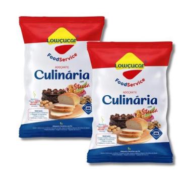 Imagem de Kit 2 Lowçucar Adoçante Culinário 1kg Ideal Para Bolos e Pães Diet