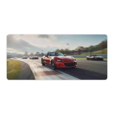 Imagem de FoRes JDM Tapete de mouse grande para jogos Speed ​​jdm carro Mx5 Motion Drift Blur tapete de mesa base de borracha antiderrapante acessórios para computador laptop suprimentos bloco de escrita para