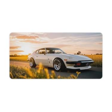 Imagem de HouLaiZhe JDM Car350Z Modificado Retro Clássico Clássico Carro Gaming Mouse Pads JDM Car Desk Pads Grandes Mousepads para Teclado Desktop Tapete de Computador 30 x 60 cm