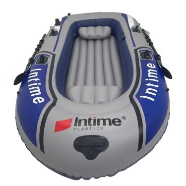 Imagem de Bote Barco Inflavel 4 Pessoas Grande Inflador Remo Reforçado Passeio Praia Verao Calor Pesca Lancha Iate Jetski Rio Mar