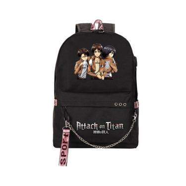 Imagem de Ataques de mochila aos titãs Erens Jaegers Mikasas Ackermans