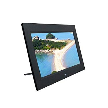 Imagem de OKPJFHS Álbum de fotos eletrônico, moldura digital, de alta definição, para uso doméstico, 17,78 cm, 20,3 cm, 25,4 cm, 38,1 cm, multifuncional, suporte para exibição de fotos, reprodutor de vídeo e