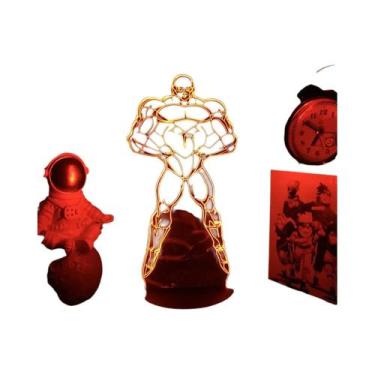 Imagem de Luminária LED Super Saiyan Goku Com Suporte De Acrílico, Decoração De 