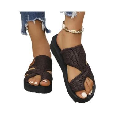 Imagem de Sandálias e chinelos femininos elegantes, leves, respiráveis e confort