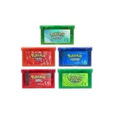 Imagem de Cartucho De Jogo Pokémon Emerald FireRed LeafGreen Ruby Sapphire Para 