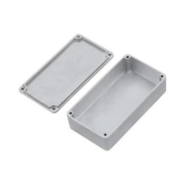 Imagem de Kit De Caixa Para Pedal De Guitarra Em Alumínio 112x60x31mm, Fundido E