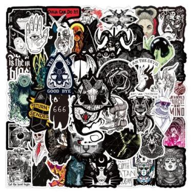 Imagem de 51 Stickers Magia Negra Bruxaria Sobrenatural Adesivo Horror - HORROR 