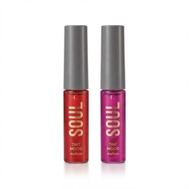 Imagem de Soul Tint Mood Kit com 2 Batons Líquidos, Rosa Energy e Vermelho Happy, Longa Duração