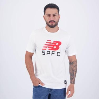 Imagem de Camiseta Masc. Nb Spfc, Masculino, Branco, P
