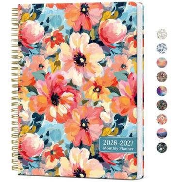 Imagem de Agenda mensal 2026-2027, calendário estético de 2 anos, 24 meses de janeiro de 2026 a dezembro de 2027, agenda mensal de 26 a 27, perfeita para escola, escritório, casa, 17,8 x 25,4 cm - jardim pastel