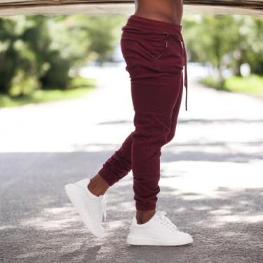 Imagem de Calça Jogger Masculina Jeans 4 bolsos com Punho Elástico Streetwear - 