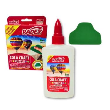 Imagem de Cola Radex Craft Puzzle BRILHANTE 90g + Espatula