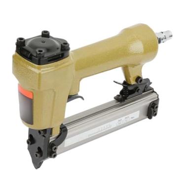 Imagem de Ymiko Pistola de Pregos Pneumática Pin Nailer Grampeador de Ar Profissional Resistente Com 100 Peças de Pregos para Portas de Armário de Decoração de Móveis de Madeira e Tamanho 10 25