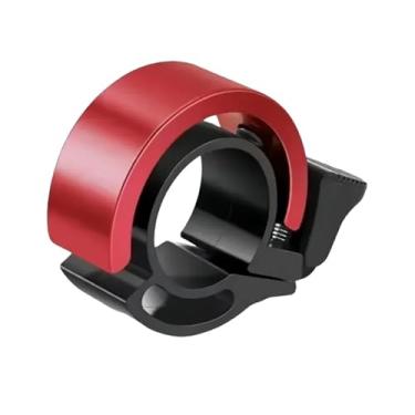 Imagem de Sino de bicicleta clássico giratório buzina de segurança para adultos, crianças e mulheres, acessório universal de equipamento de buzina de aviso para ciclismo(Red-single22-1pcs)