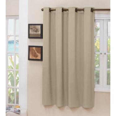 Imagem de Cortina Blackout Tecido Bege 1,40X1,60 Janela Porta