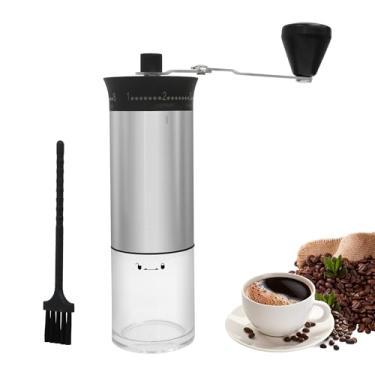 Imagem de Moedor De Café Manual, Moedor De Café Em Aço Inoxidável Prata, Capacidade De 25g
