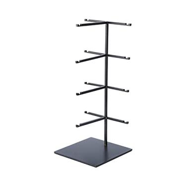 Imagem de U5GAAALPPQ9 Organizador de armazenamento de óculos, óculos, metal, dourado, preto, expositores, prateleiras, óculos, expositor, suporte, 5 opções de tamanhos, suporte de exibição de óculos (cor: 2) (4