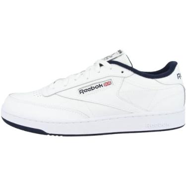 Imagem de Reebok Tênis masculino Club C 85 Vintage, Branco (branco intenso/azul-marinho 0), 6