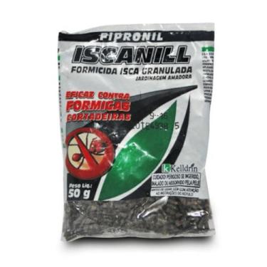 Imagem de Formicida Iscanill Granulado Pacote 50gr Kelldrin Elimina Saúvas Corta