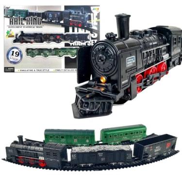 Imagem de Brinquedo trem Ferrorama Grande 240cm trilho movido à pilha - DM Toys