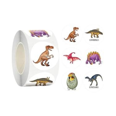 Imagem de Adesivos De Dinossauros Para Crianças 500PCS Material Escolar Para Dec