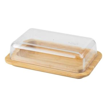 Imagem de Manteigueira Porta Manteiga Bambu Com Tampa Ou - Ou Martiplast