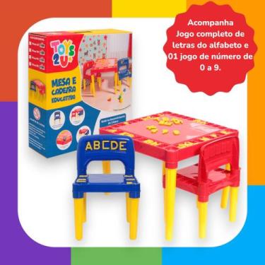 Imagem de Mesa E Cadeira Infantil De Atividades - Tritec