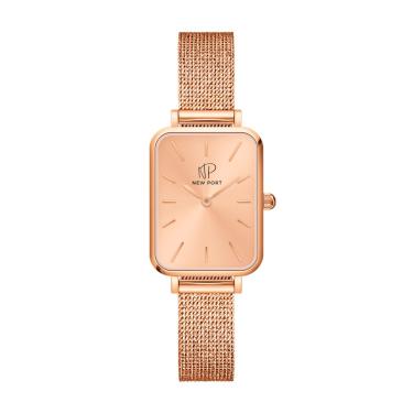 Imagem de Relógio Feminino Quadrado Elegante de Pulso Luxo Gold Rosé