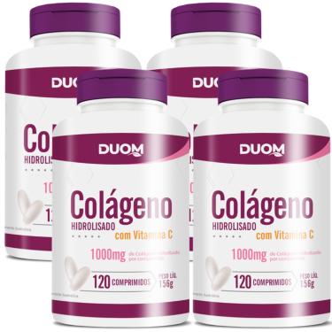 Imagem de COMBO 4 COLÁGENO HIDROLISADO VITAMINA C 480 CPR TOTAL - DUOM