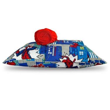 Imagem de Jogo De Cama Infantil Homem Aranha Microfibra 3 Peças Lepper