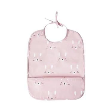 Imagem de Babador Ajustável Impermeável De PU Para Crianças, Avental Macio Sem M