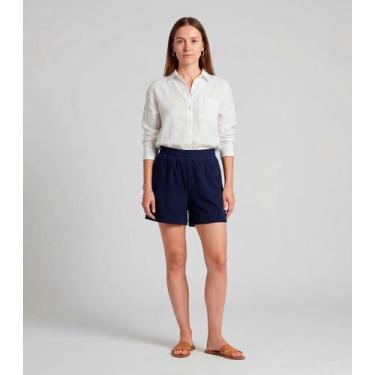 Imagem de Shorts Feminino Moletinho Gorgurinho Infinita Cor Azul, M, Azul