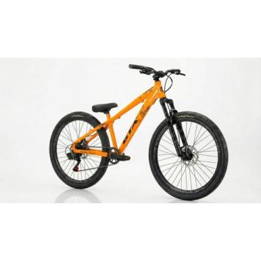 Imagem de Bicicleta Aro 26 Freeride GTA Rebel 1X1 Freio a Disco, Laranja 4