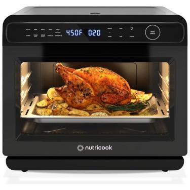 Imagem de Forno Elétrico 11 em 1 com Capacidade de 23L, Material de Aço Inoxidável e Visor Digita...