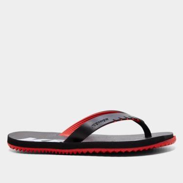 Imagem de Sandália Kenner Red Masculina, Vermelho, Preto, 41