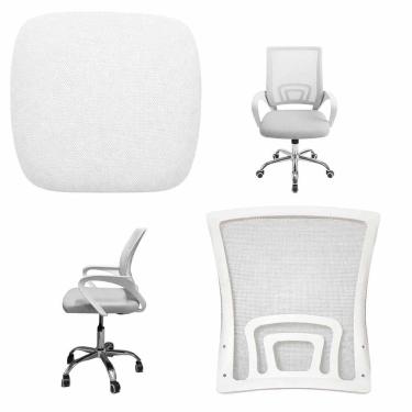 Imagem de Assento e Encosto Conjunto de Cadeira Escritorio Confortavel Trabalho Estudo Home Office Casa Leitura Peça Reparo