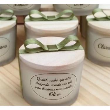 Imagem de Vela Aromática Lembrancinha Padrinhos/casamento/ Maternidade - Refine 