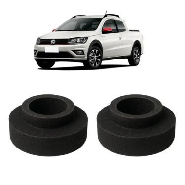 Imagem de Par Calço De Mola Dianteiro 2,5cm Saveiro G5 em Diante - Borfix