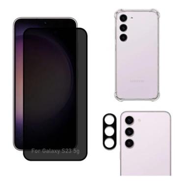 Imagem de Capa + Película Privativa Fosca + Câmera para Samsung Galaxy S23 5g - 
