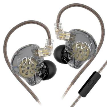 Imagem de Fones de ouvido KZ EDX HIFI Bass Intra-Auriculares, Cinza, único