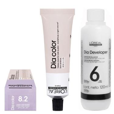 Imagem de Loreal Tonalizante Dia Color 8.2 Louro Claro Irisado 60g + Rev. 6V - L