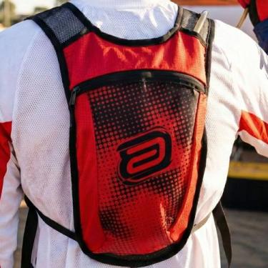 Imagem de Mochila Bolsa Hidratação Asw Race 2.0 2L Vermelho Preto