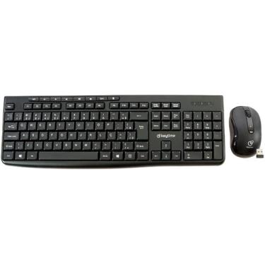 Imagem de Teclado e mouse sem fio keytime smarthink preto kyt00014