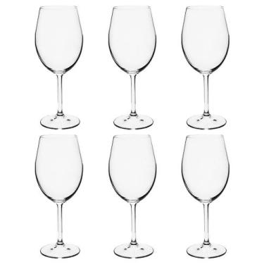 Imagem de Jogo com 6 Taças Bohemia de Cristal para Vinho Anna 450ml